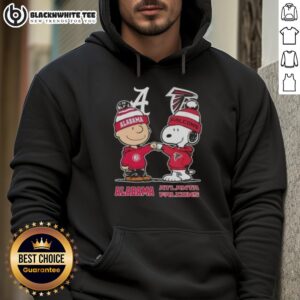 Alternative view of Good Snoopy And Charlie Brown Alabama Crimson Tide X Atlanta Falcons T-Shirt