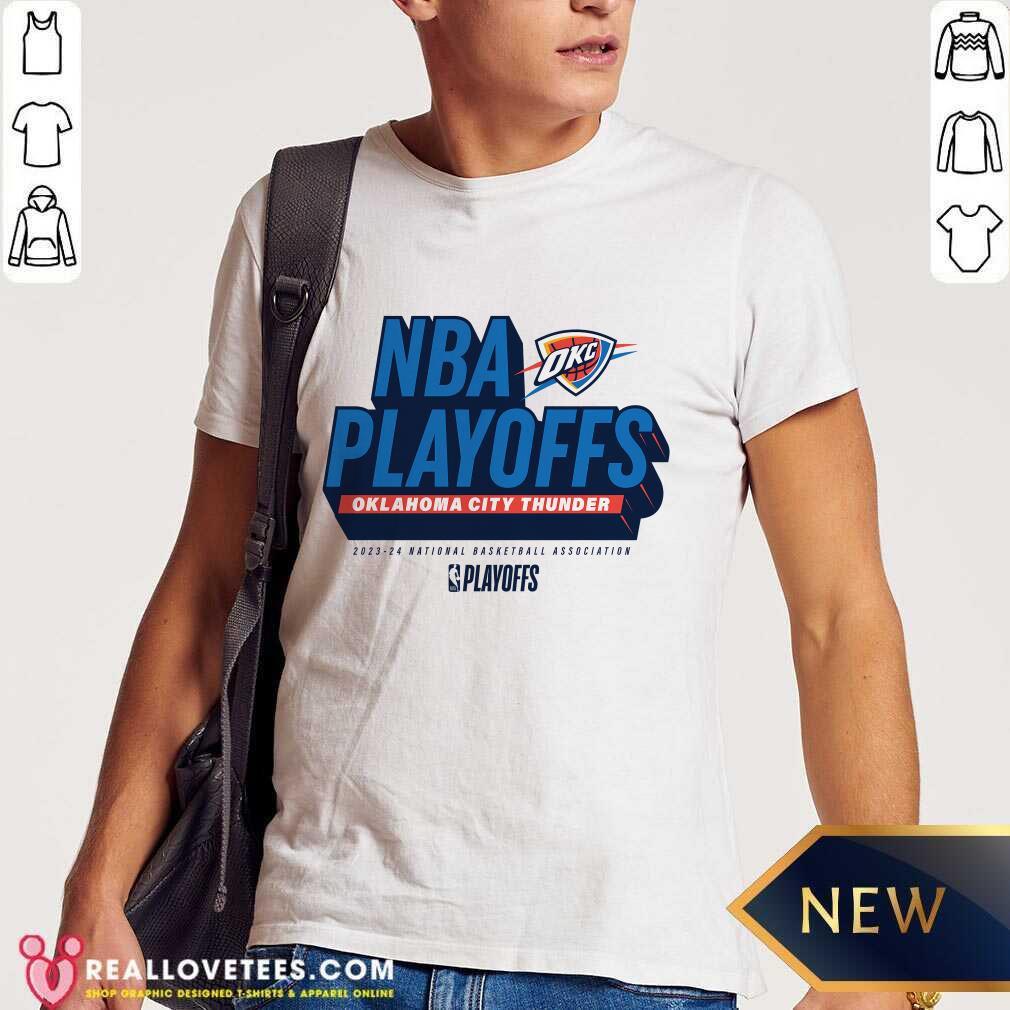 Oklahoma City Thunder NBA Play Off Participant Defensive Stance T-Shirt