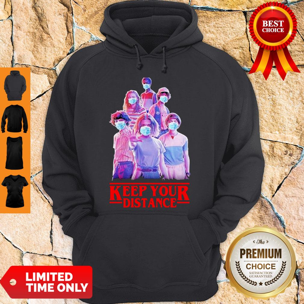 Strangerthings Eleven Mike Will Max Dustin Lucas Season Keep Your Distance COVID-19 Shirt - Image 2