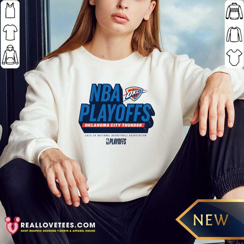 Oklahoma City Thunder NBA Play Off Participant Defensive Stance T-Shirt - Image 4