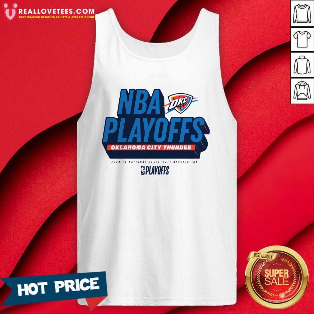 Oklahoma City Thunder NBA Play Off Participant Defensive Stance T-Shirt - Image 3