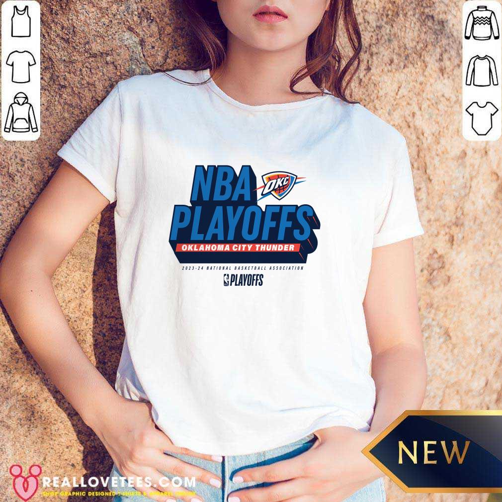 Oklahoma City Thunder NBA Play Off Participant Defensive Stance T-Shirt - Image 2