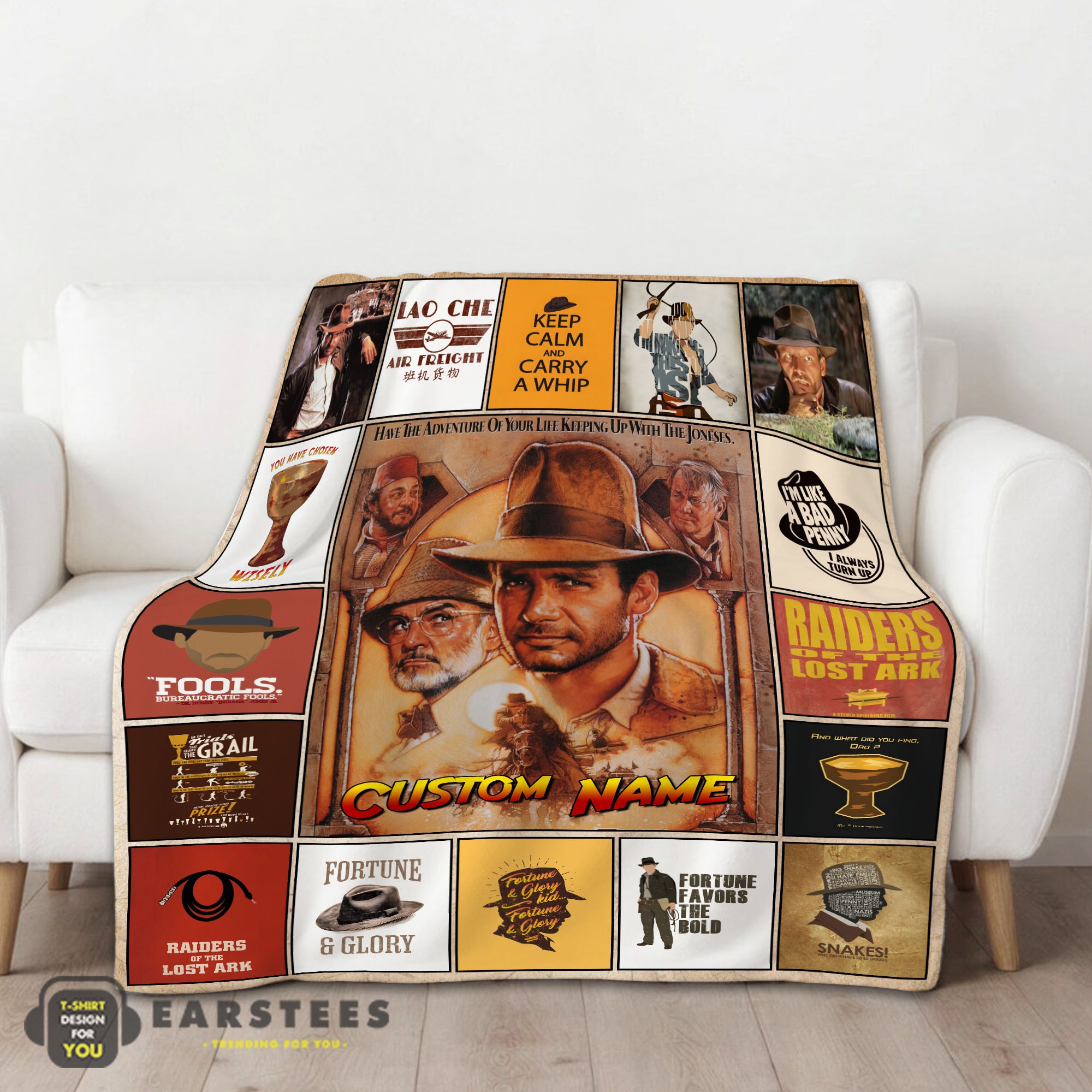 Good Indiana Jones Raiders Of The Lost Ark Adventure Blanket Fleece Customized Blanket - Image 2