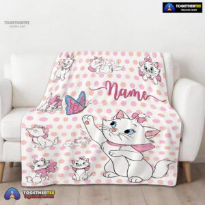 Alternative view of Official Cute Marie Cat Blanket Fleece Customized Blanket