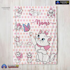 Official Cute Marie Cat Blanket Fleece Customized Blanket