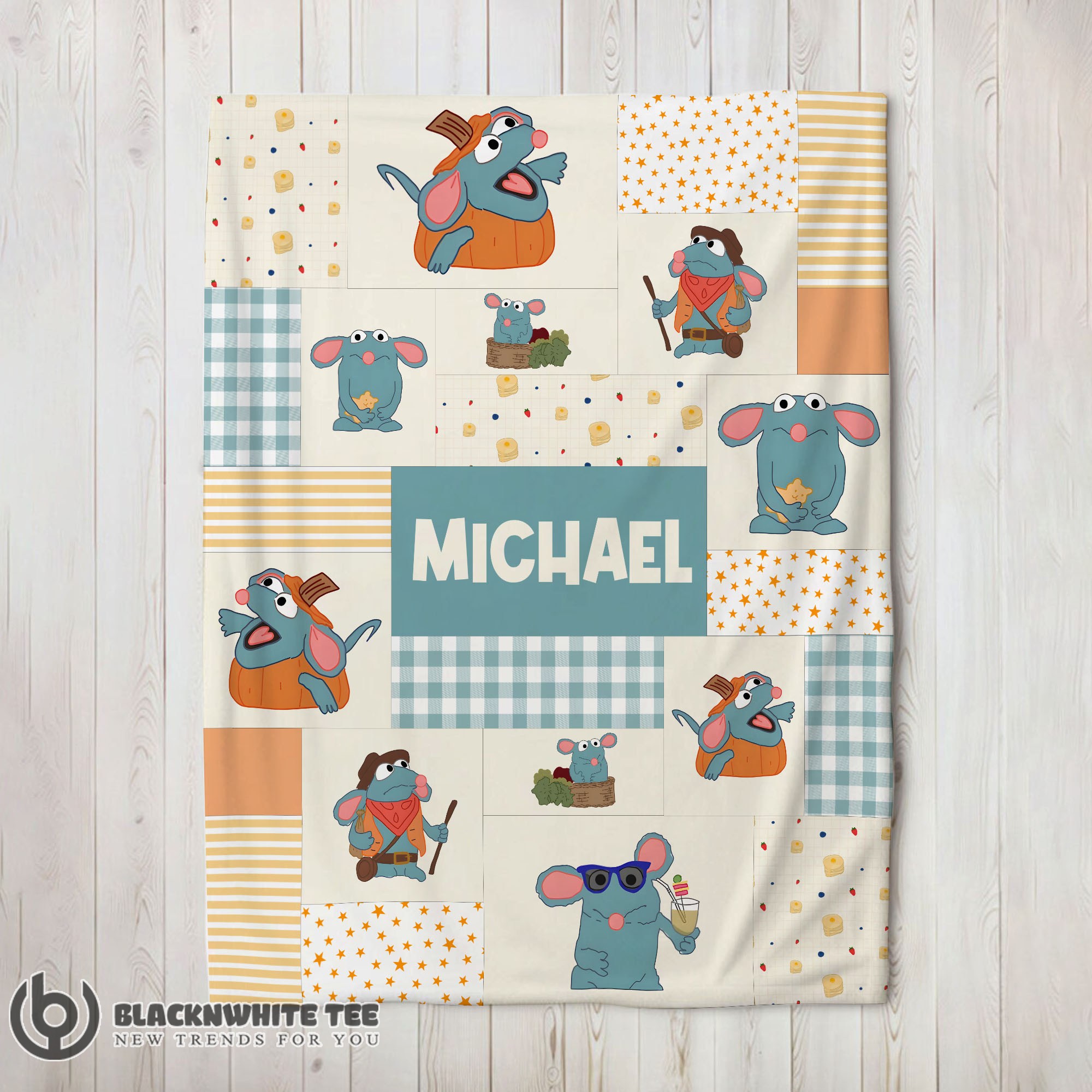 Perfect Happy Nice Ratatouille Tutter Mood Patchwork Blanket Fleece Customized Blanket