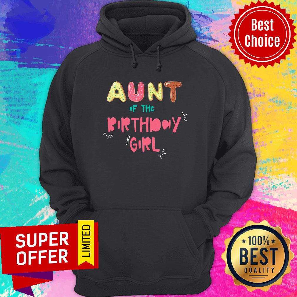 Nice Aunt of The Birthday Girl Family Donut Shirt - Image 5
