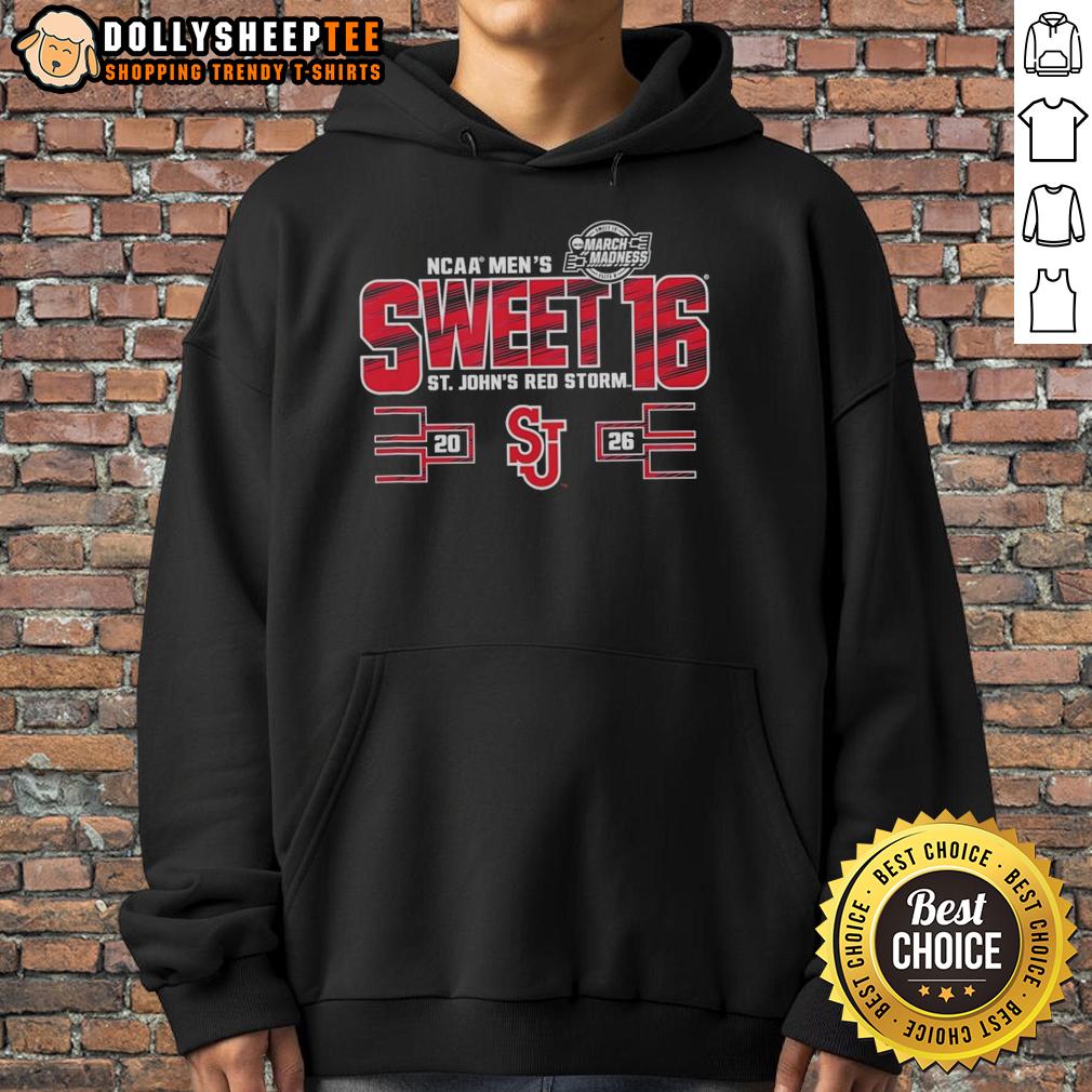 Top St John's Red Storm NCAA Men's Sweet 16 2026 Men's March Madness T-Shirt - Image 2