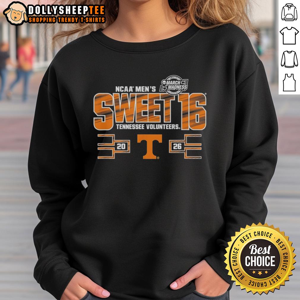 Top Tennessee Volunteers NCAA Men's Sweet 16 2026 Men's March Madness T-Shirt - Image 5