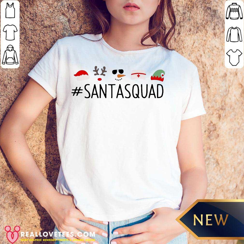 Beautiful Santa Squad Christmas Shirt - Image 4