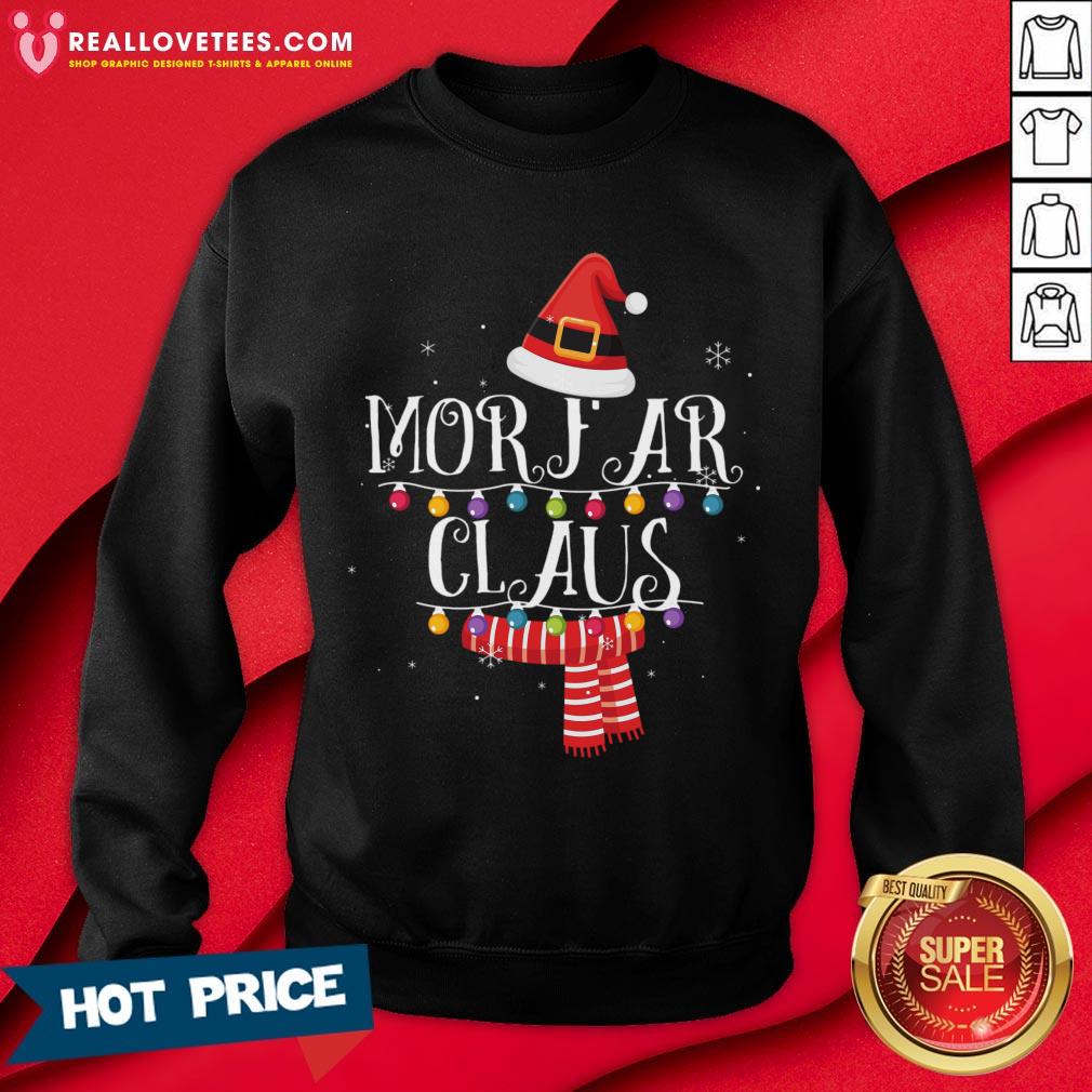 Cute Morfar Claus Santa Christmas Family Matching Shirt - Image 3