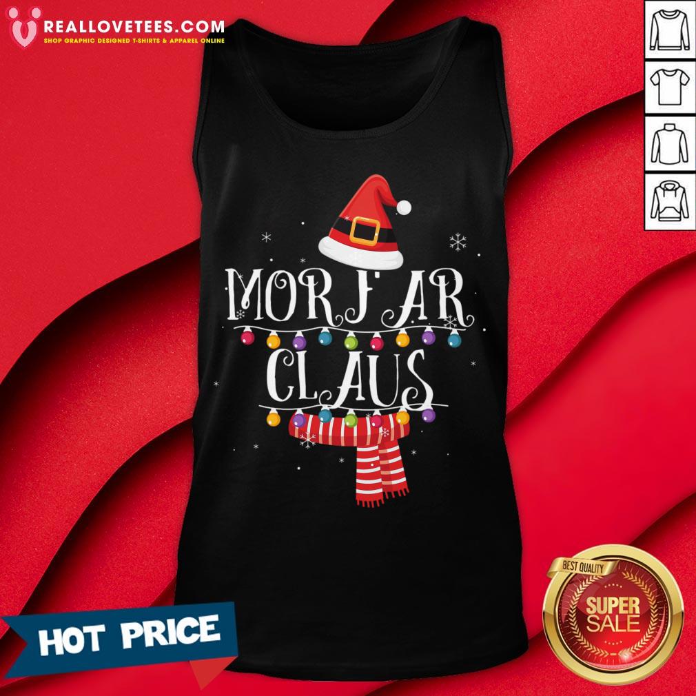 Cute Morfar Claus Santa Christmas Family Matching Shirt - Image 2