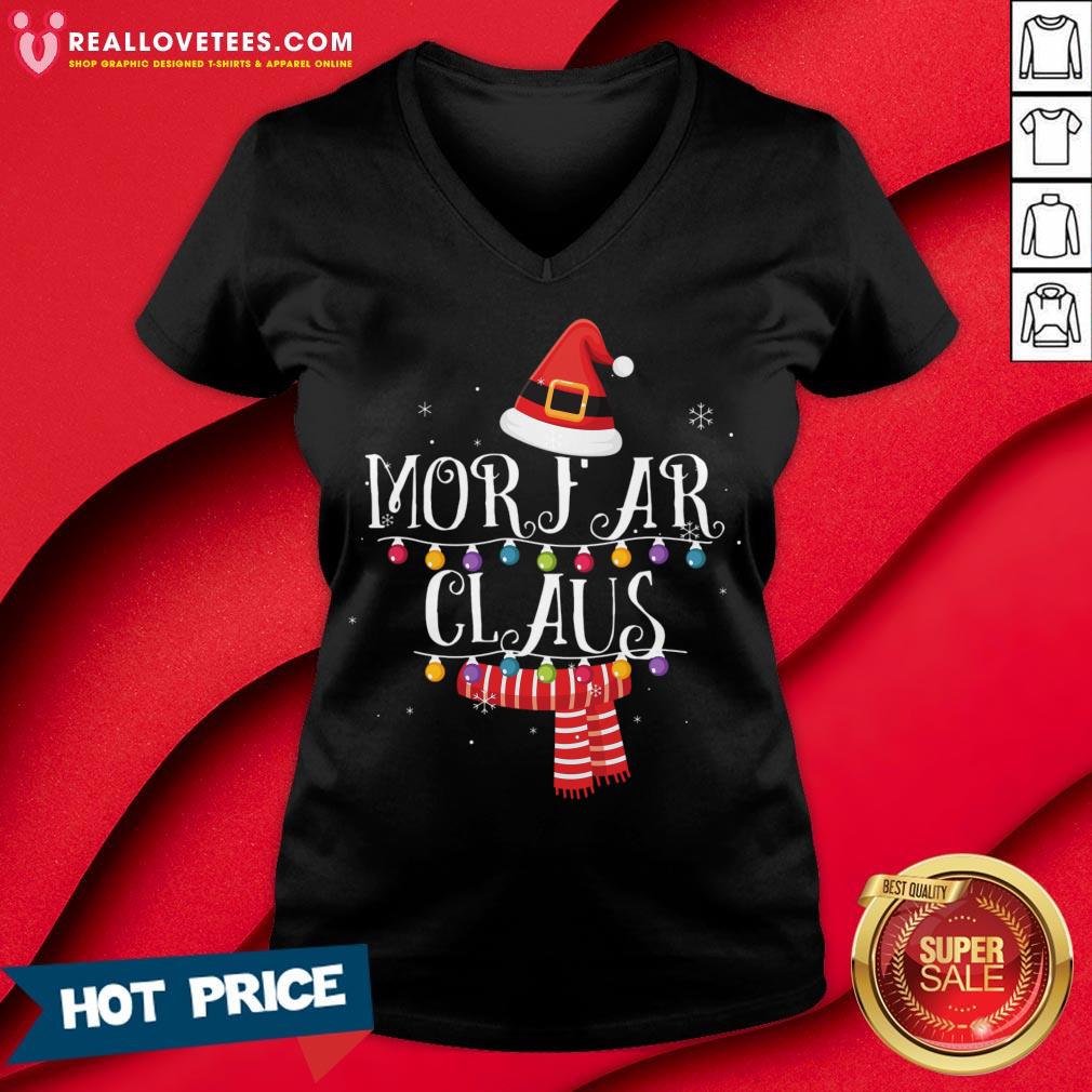 Cute Morfar Claus Santa Christmas Family Matching Shirt - Image 5