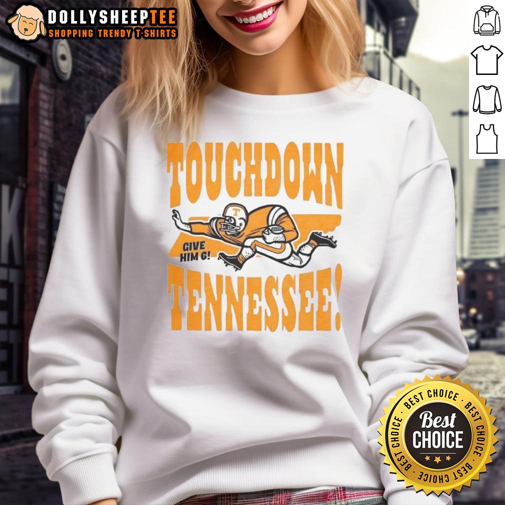 Good Tennessee Volunteers Football Touchdown Tennessee Give Him Six Vintage T-Shirt - Image 5