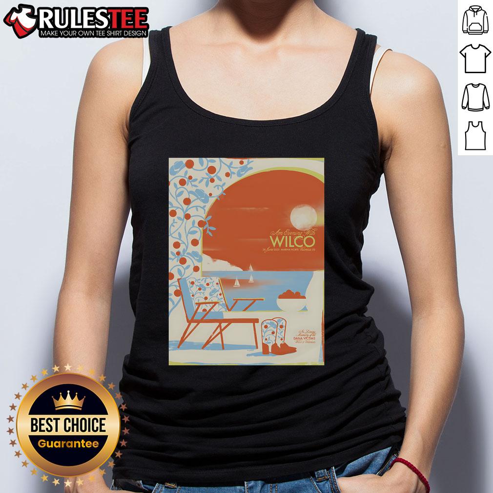 Official Wilco Valencia ES Marina Norte June 29 2025 Poster T-Shirt - Image 4