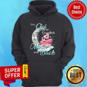 Alternative view of Funny Flamingo This Gigi Loves Her Grandkids To The Moon And Back Shirt