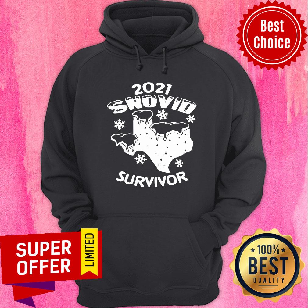 Official Snovid 2021 Texas Survived Shirt - Image 2