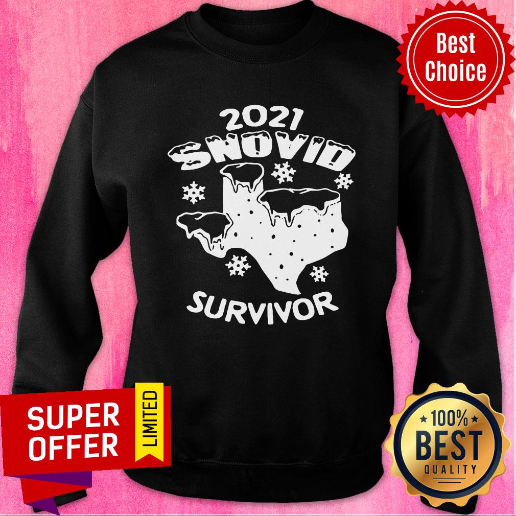 Official Snovid 2021 Texas Survived Shirt - Image 5