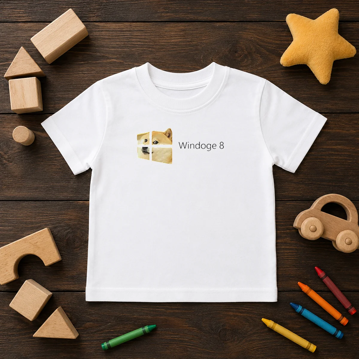 Pretty Windoge 8 Doge Windows Logo Shirt - Image 9