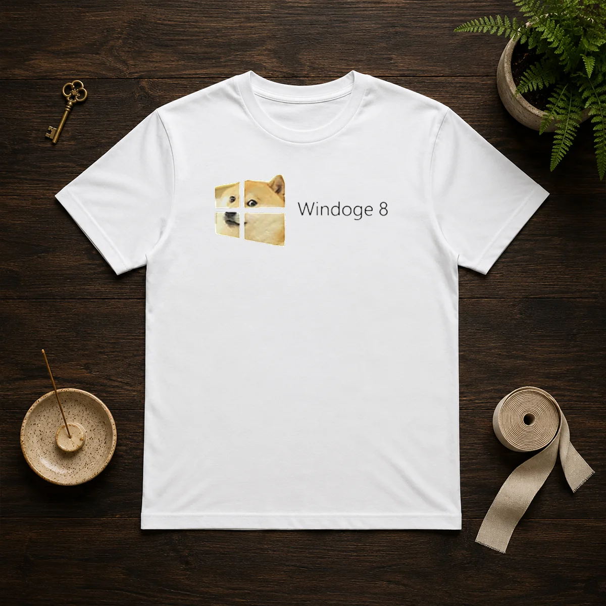 Pretty Windoge 8 Doge Windows Logo Shirt