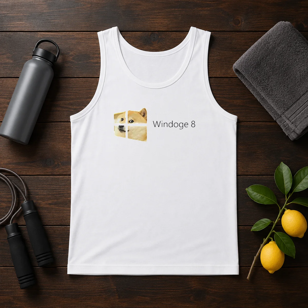 Pretty Windoge 8 Doge Windows Logo Shirt - Image 3