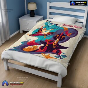 Alternative view of Official Aladdin And The Magic Lamp Disney Cartoon Blanket  Customize Blanket