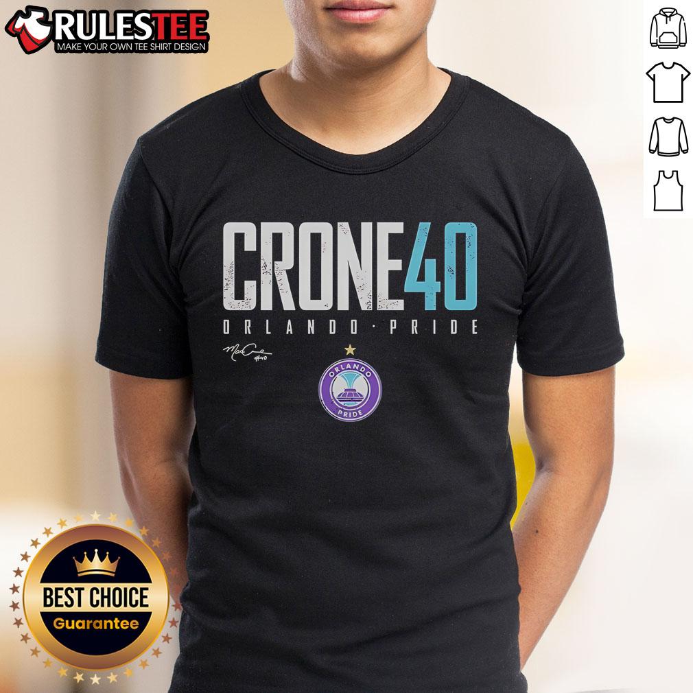 Official McKinley Crone #40 Orlando Pride Elite Signature T-Shirt