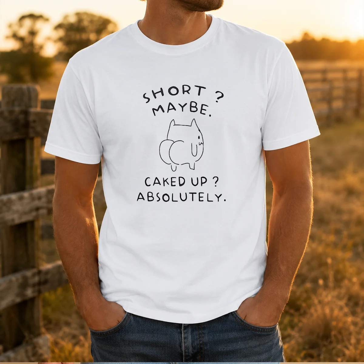 Pretty Short Maybe Caked Up Absolutely Cat Shirt