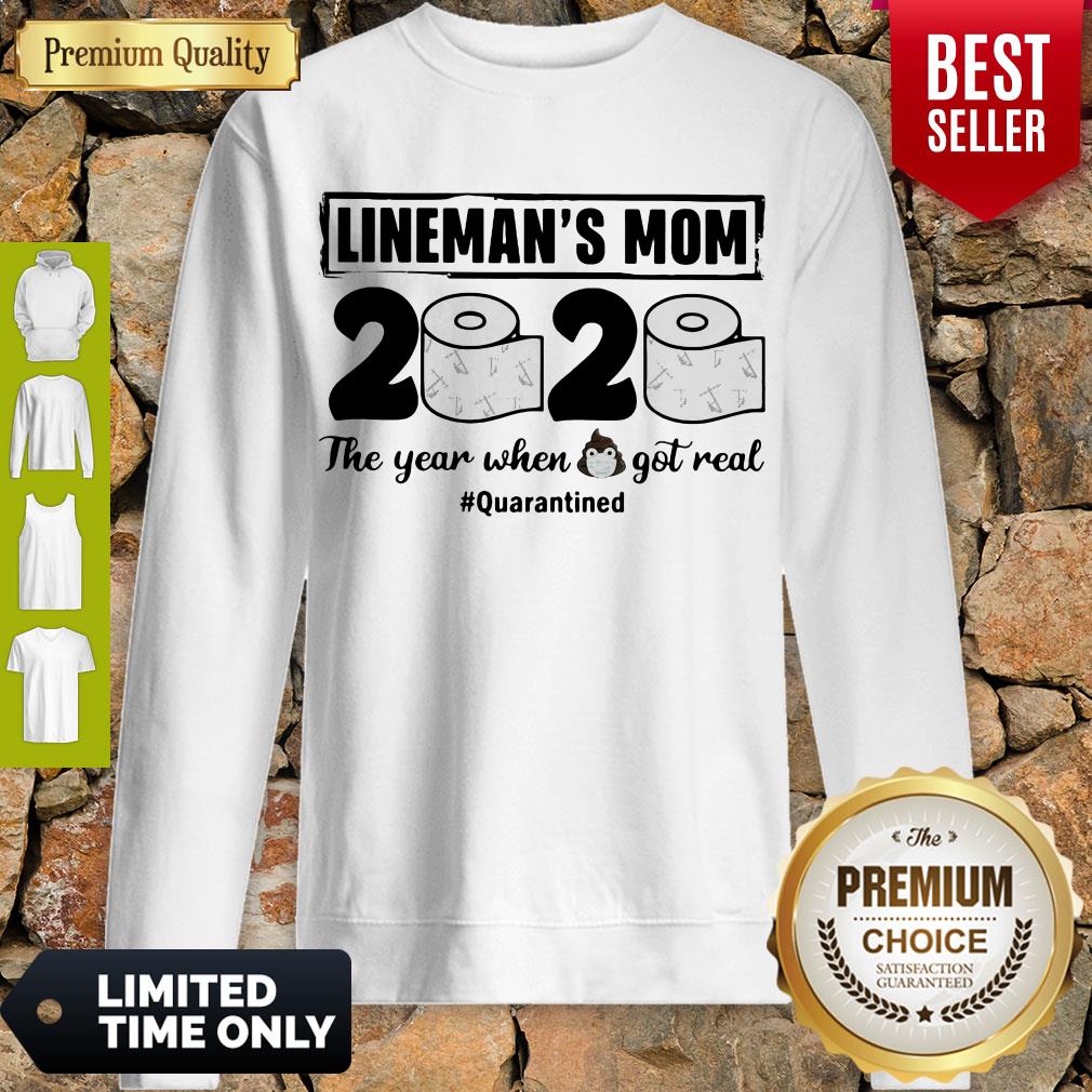 Good Linemans Mom 2020 The Year When Shit Got Real Quarantined Toilet Paper Mask Covid19 Shirt - Image 4