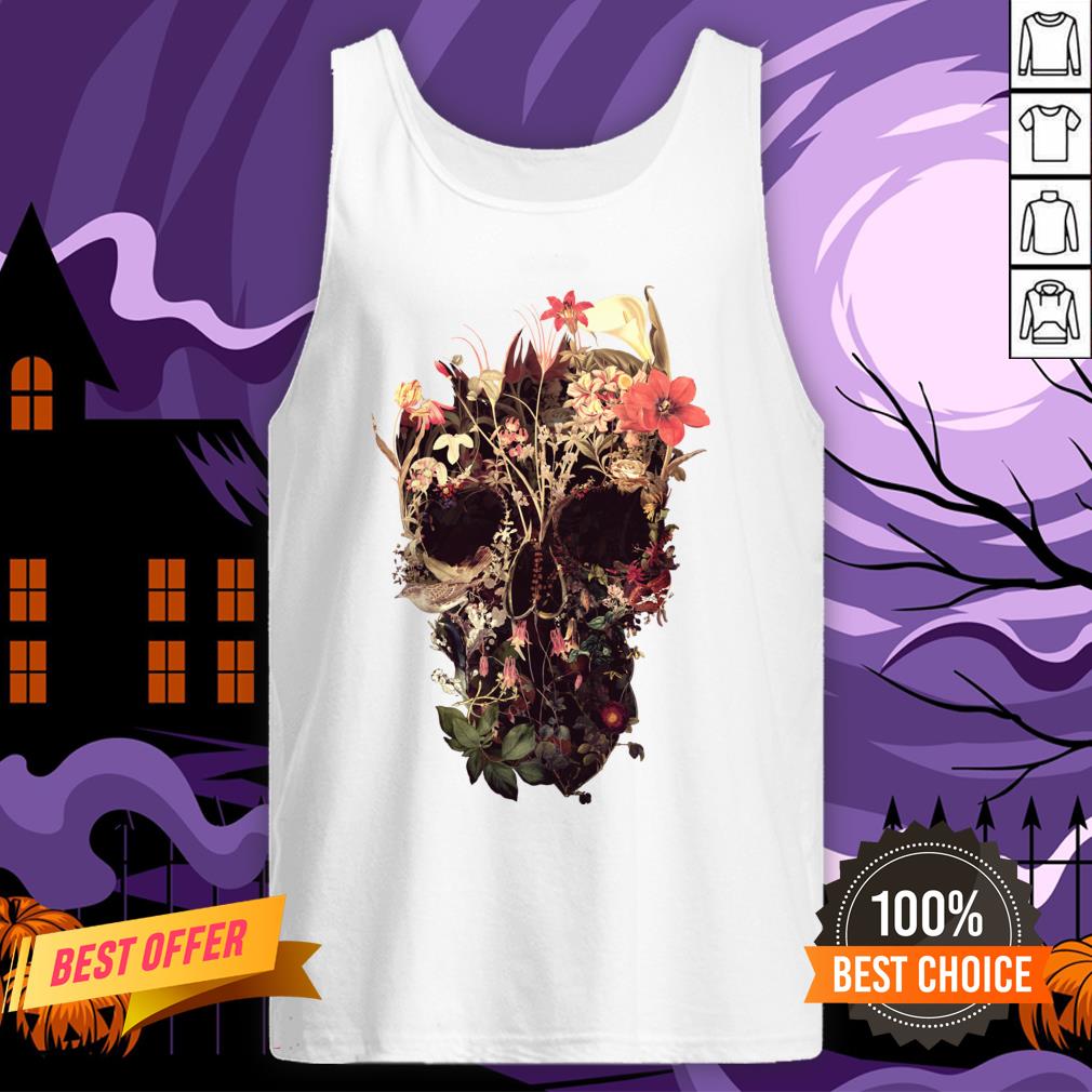 Bloom Skulls Day Of The Dead Muertos Shirt - Image 3