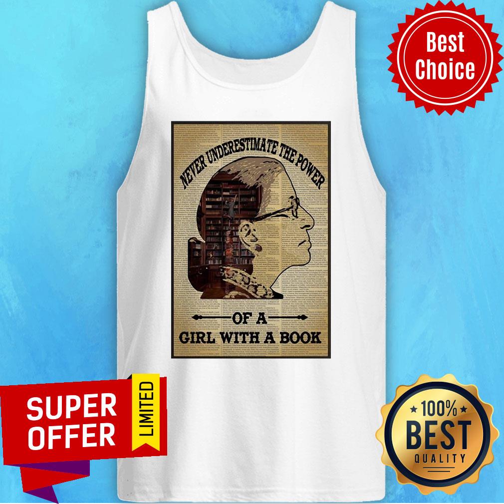 Premium Ruth Bader Ginsburg Never Underestimate Of A Girl With A Book Shirt - Image 4