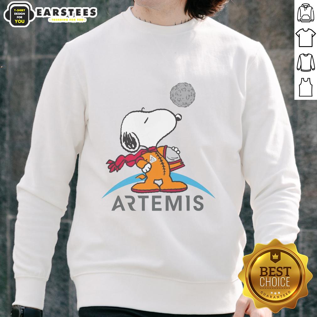 Official Snoopy Artemis Astronaut T-Shirt - Image 5