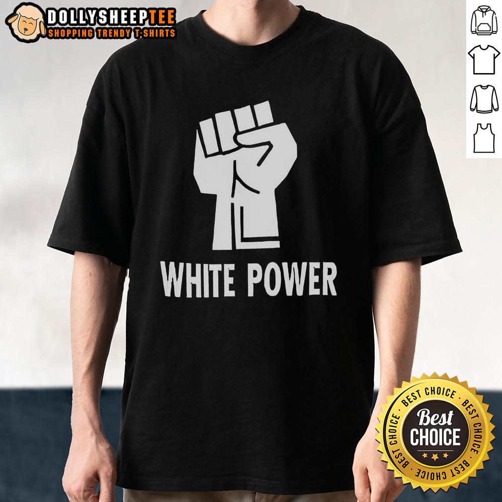 Pretty White Power Raised Fist T-Shirt