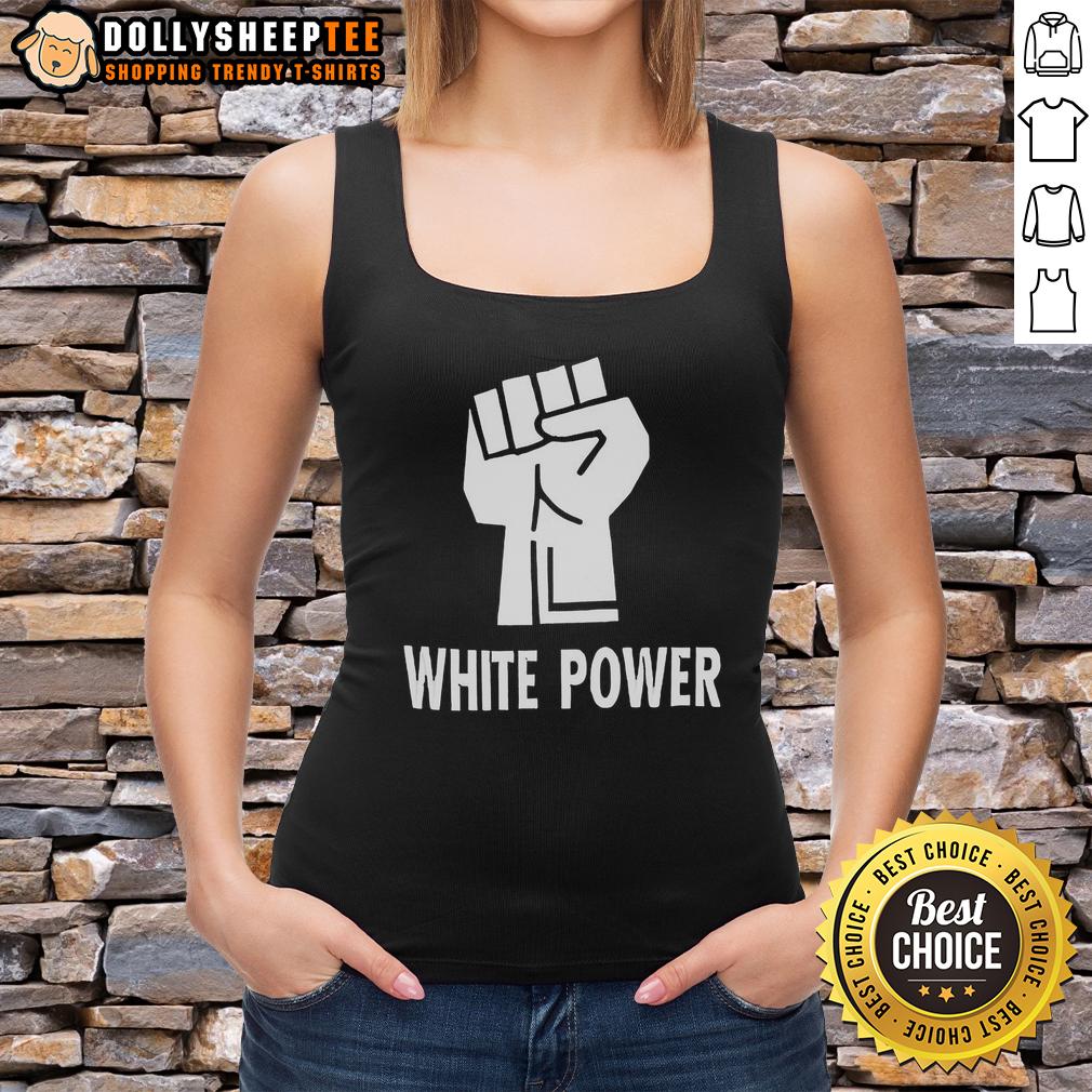 Pretty White Power Raised Fist T-Shirt - Image 4
