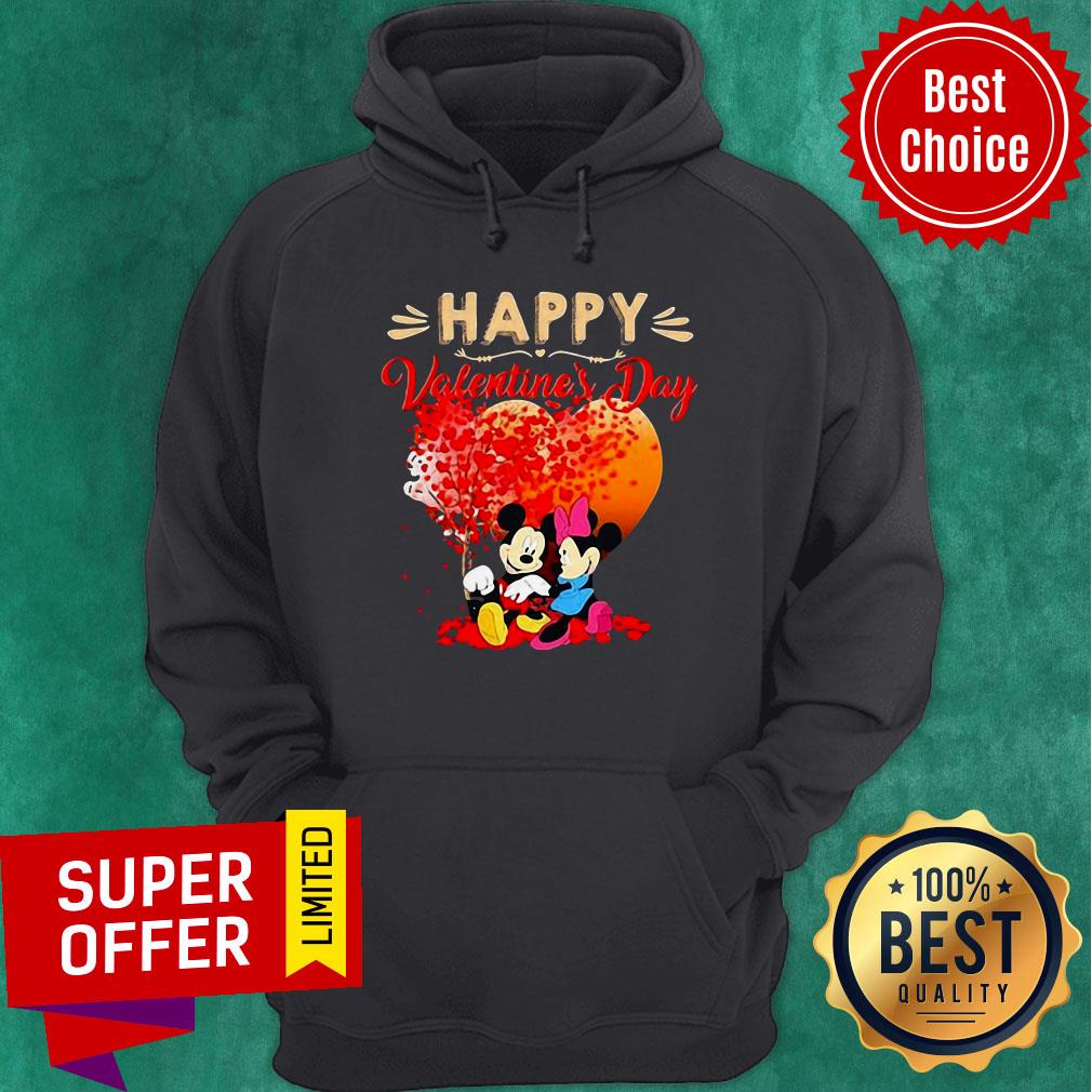 Funny Mickey And Minnie Mouse Happy Valentines Day Heart Shirt - Image 5