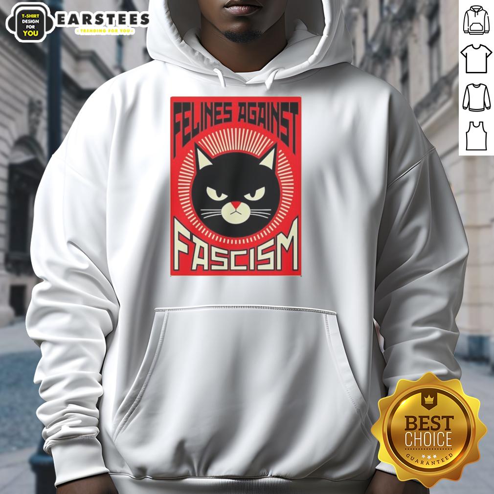 Good Lorenzo The Cat Felines Against Fascism T-Shirt - Image 2