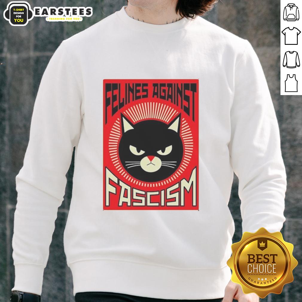 Good Lorenzo The Cat Felines Against Fascism T-Shirt - Image 5