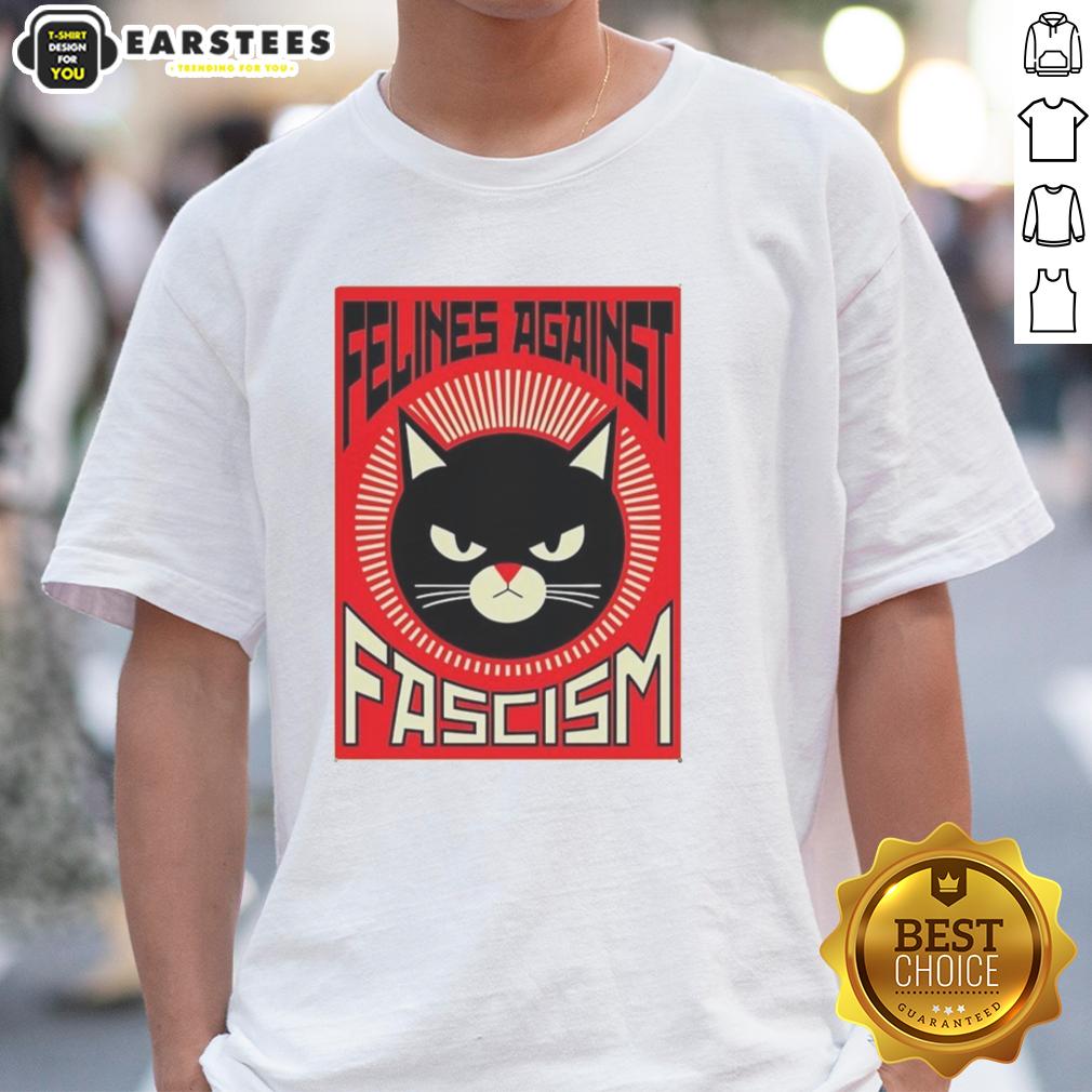 Good Lorenzo The Cat Felines Against Fascism T-Shirt