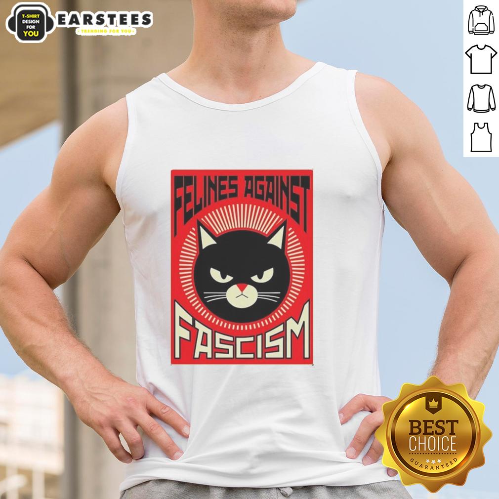 Good Lorenzo The Cat Felines Against Fascism T-Shirt - Image 4