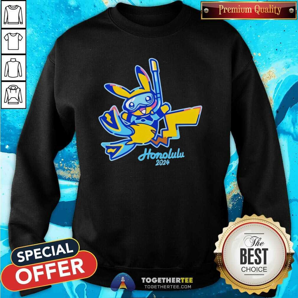 Top Pokemon Go Honolulu Hawaii 2024 Worlds T-Shirt - Image 5