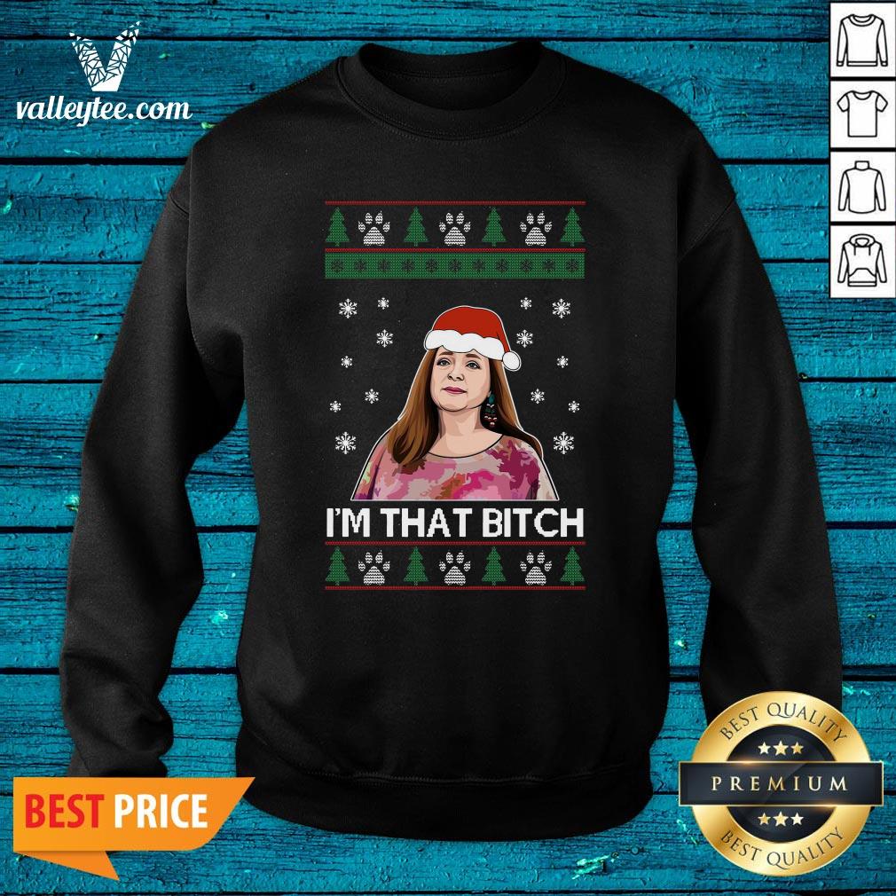 Cool Carole Baskin I’m That Bitch Ugly Christmas Shirt - Image 4