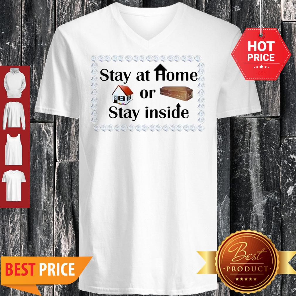 Stay At Home Or Stay Inside Coffin Shirt - Image 3