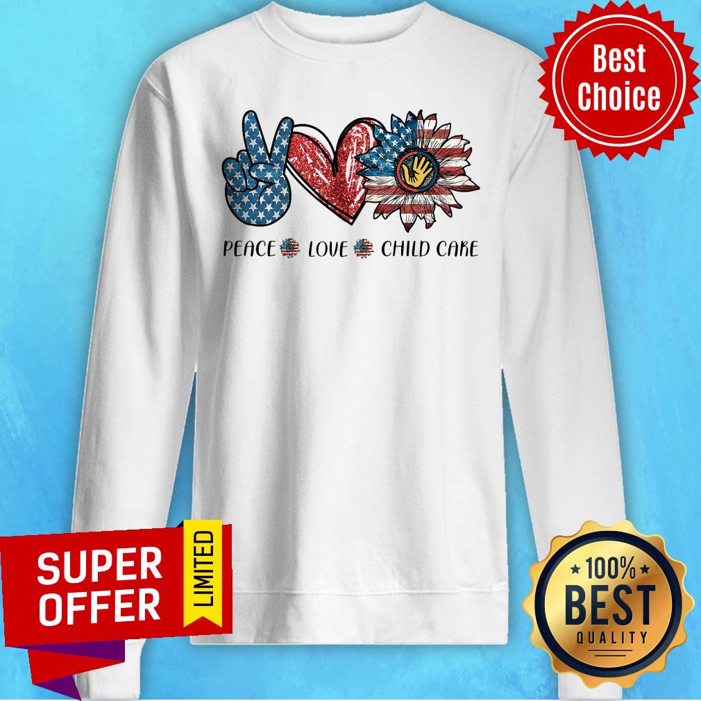 Top Peace Love Child Care Shirt - Image 2