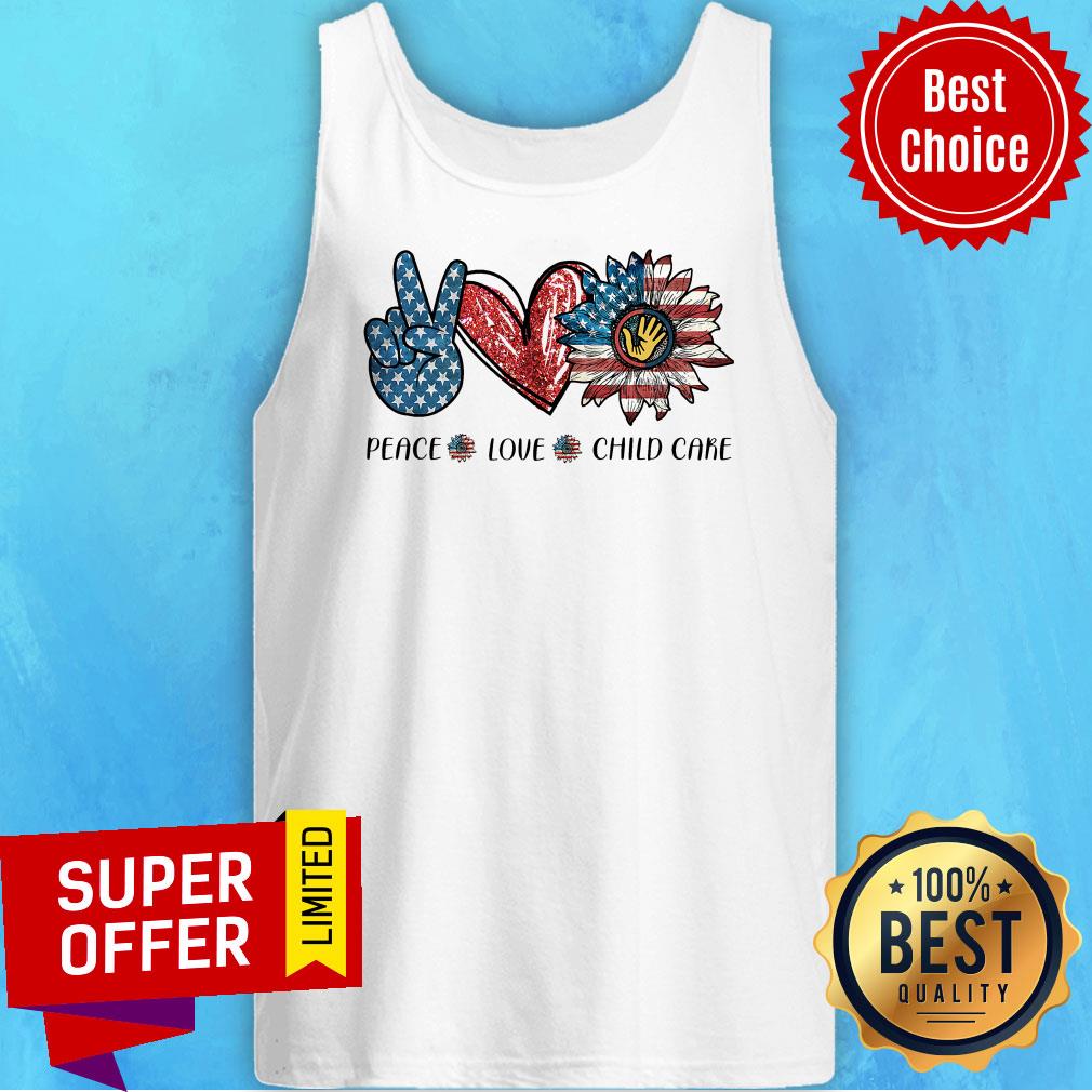 Top Peace Love Child Care Shirt - Image 5