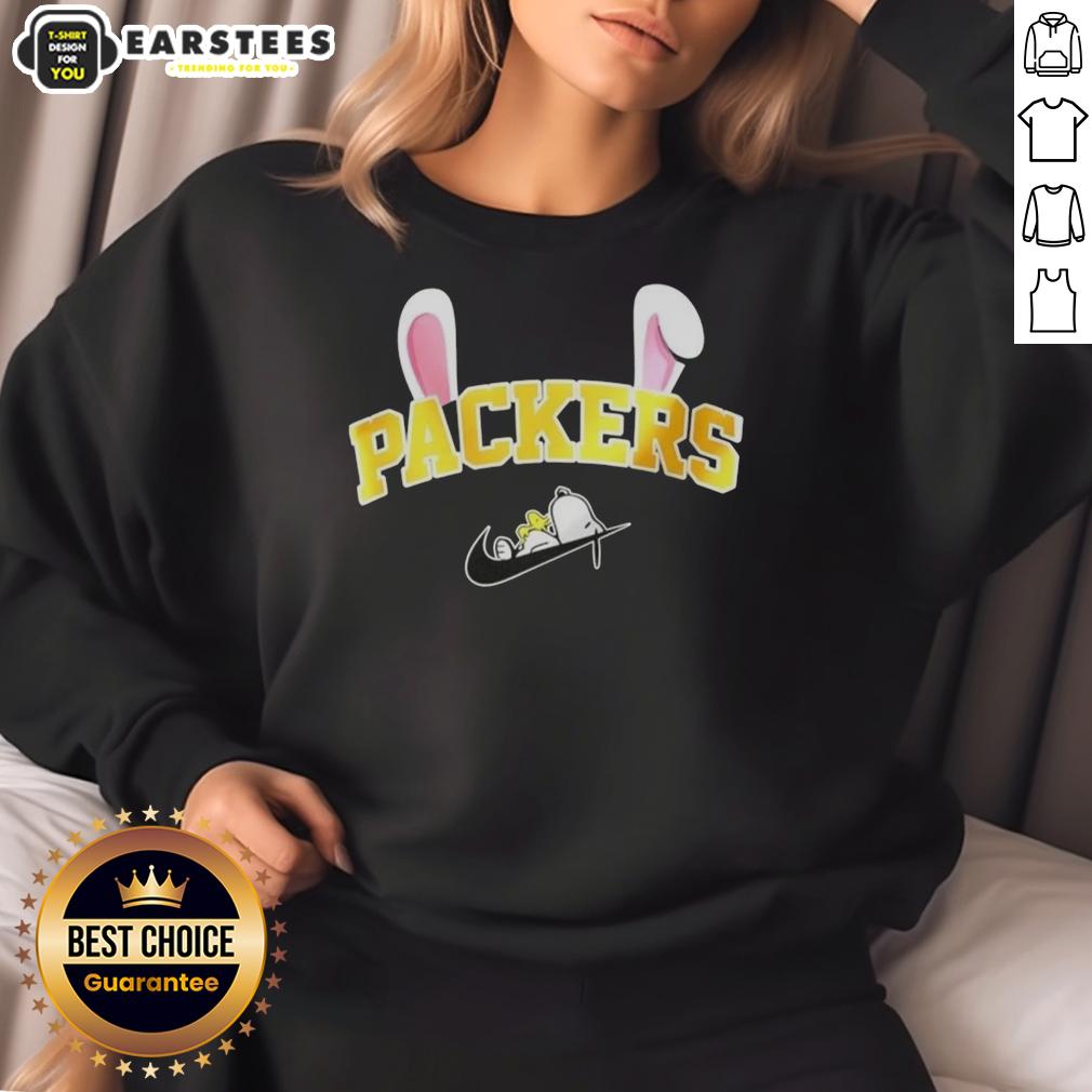 Awesome Green Bay Packers X Snoopy Happy Easter T-Shirt - Image 5