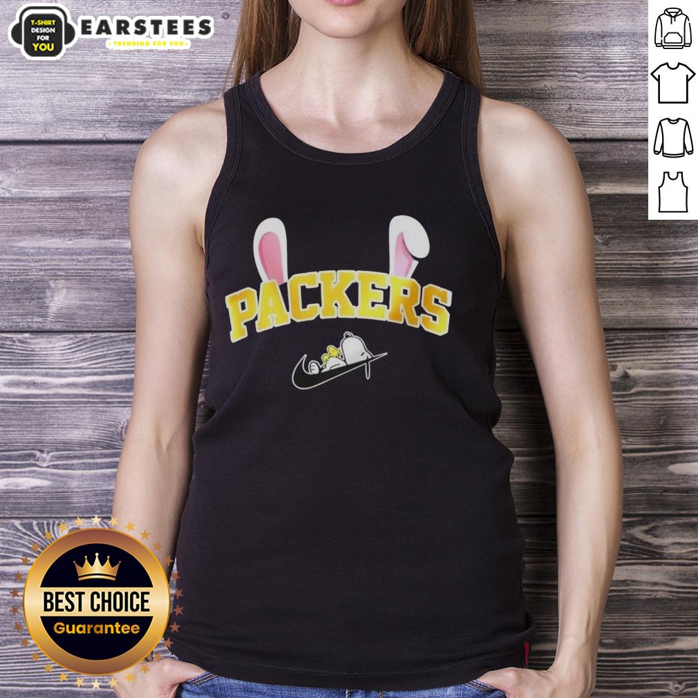 Awesome Green Bay Packers X Snoopy Happy Easter T-Shirt - Image 4