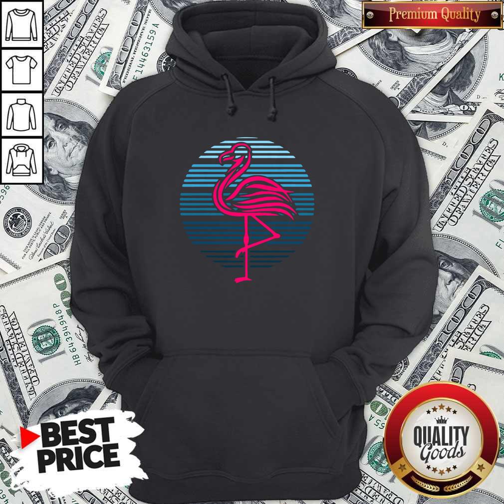 Flamingo Bird 80s Party Theme Shirt - Image 2