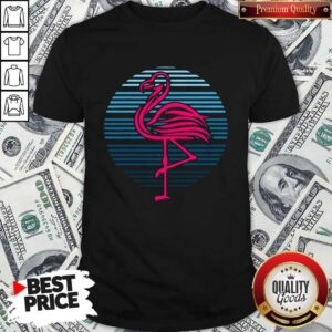 Flamingo Bird 80s Party Theme Shirt