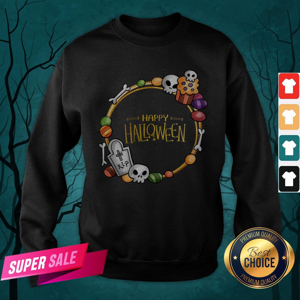 Skull Day Dead Happy Halloween Shirt - Image 2
