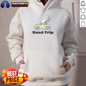 Alternative view of Nice Peanuts Road Trip Snoopy And Woodstock T-Shirt